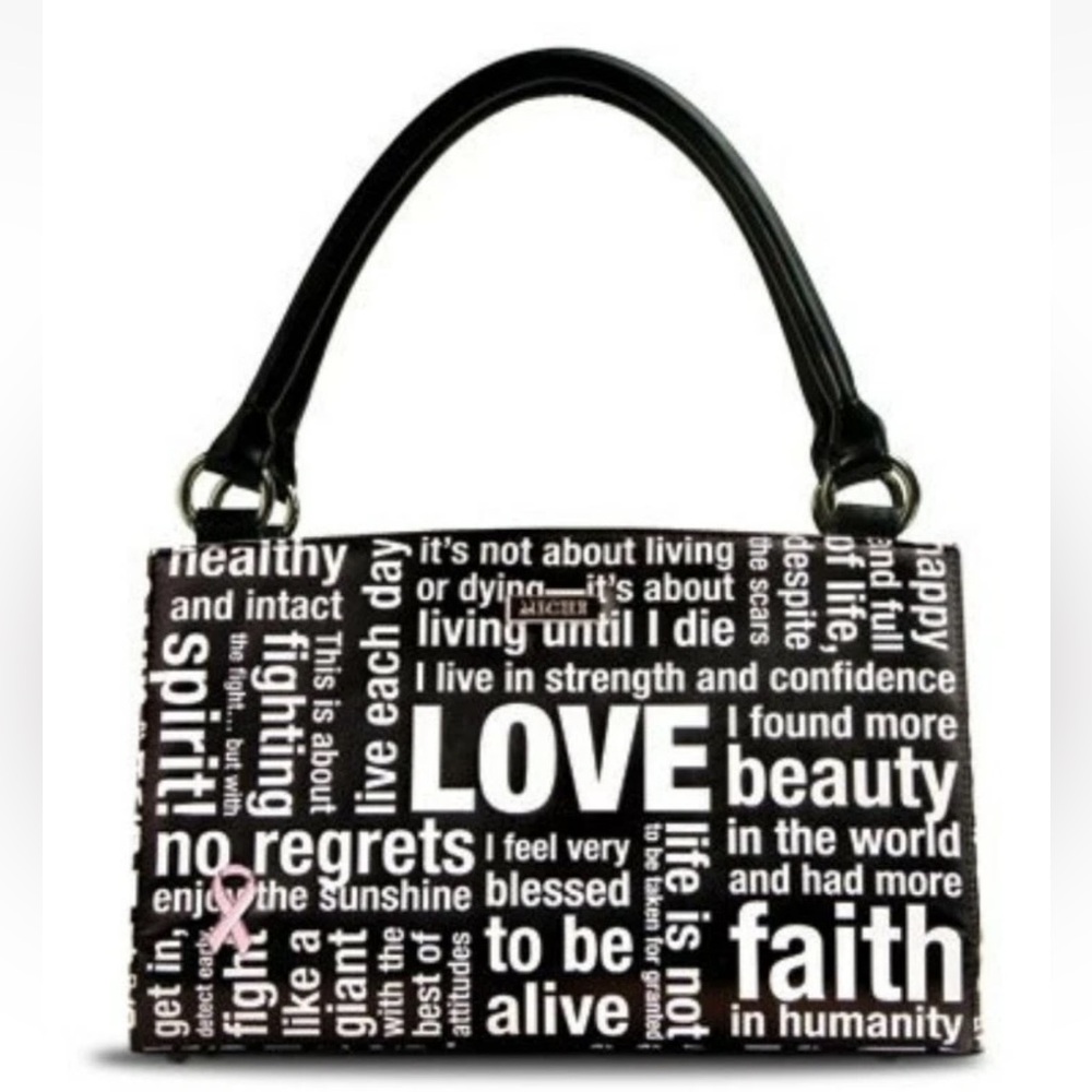 Miche Vintage Y2K Classic Hope Black & White Shell and Black Small Shoulder Bag